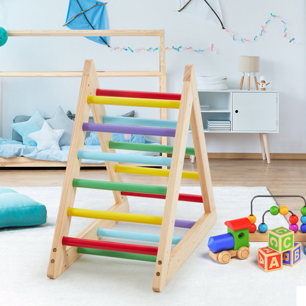 HOMHUM Kids Climber, Wooden Ladder For Toddlers, Safety Activity